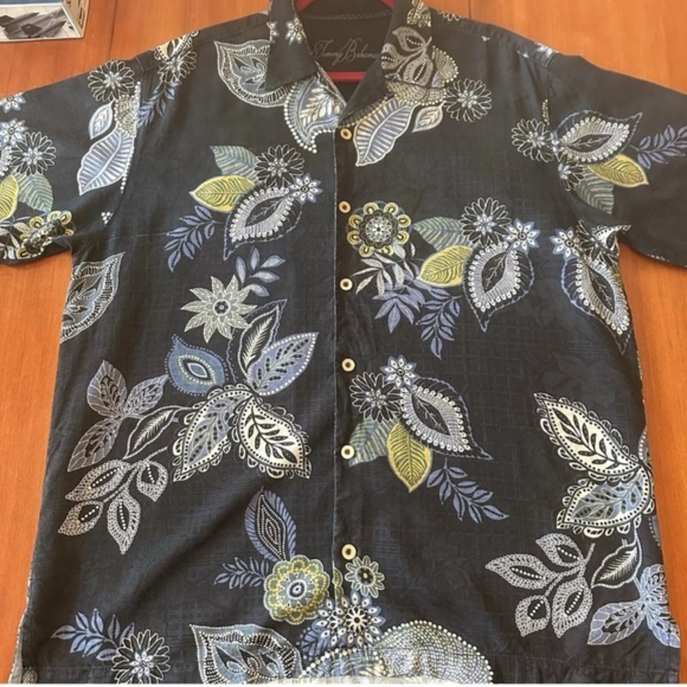 Tommy Bahama Black Floral Shirt